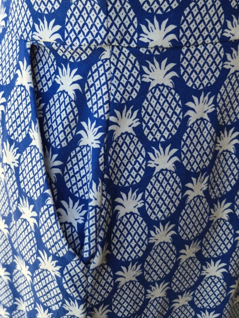 Boden Florrie Jersey Pineapple Print Dress Pockets Size 8 - Picture 10 of 16